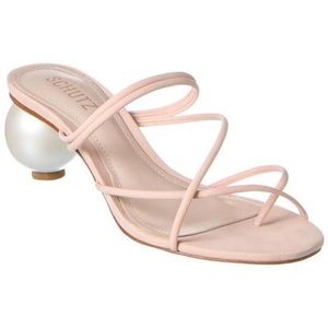 SCHUTZ Katia Suede Sandal Size: 7.5 Women Shoes